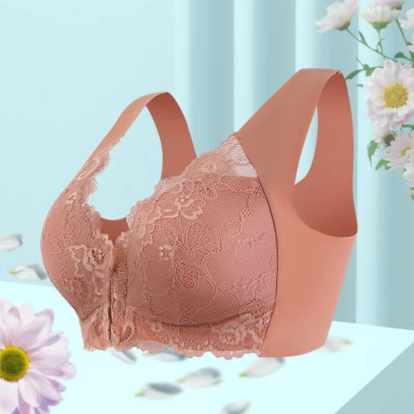 🔥Women's Basic Solid Lace Wireless Push Up Bra