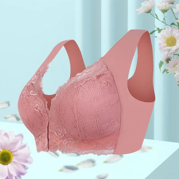 🔥Women's Basic Solid Lace Wireless Push Up Bra