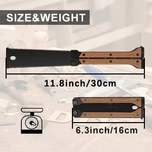 Portable foldable double-sided saw