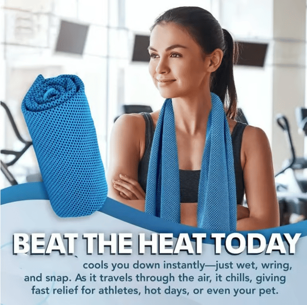 🔥🔥Cold Sweat Towel You Can Use Anywhere, Anytime! Reusable Soft Absorbent Cooling Portable