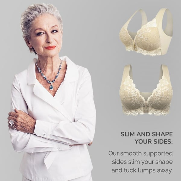 🔥Women's Basic Solid Lace Wireless Push Up Bra