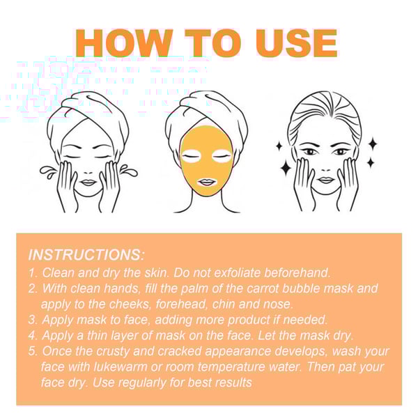 2023 New Magical Carrot Bubble Mask