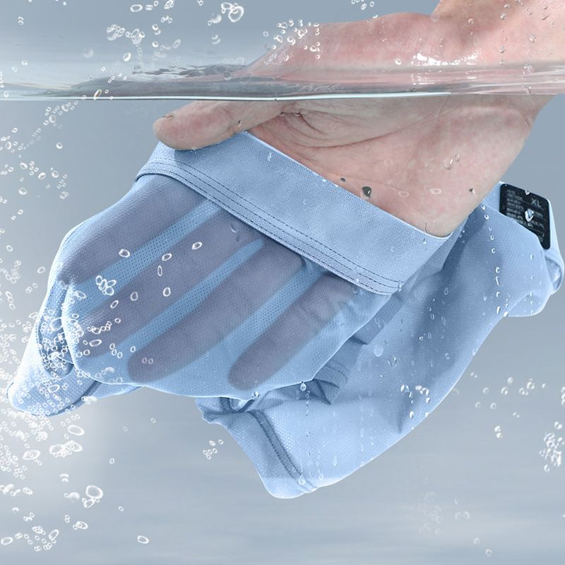 Antibacterial thin and light Ice Silk men's briefs