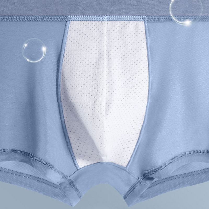 Antibacterial thin and light Ice Silk men's briefs