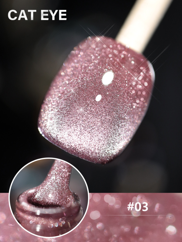 Laser Diamond Cat Eye Nail Polish