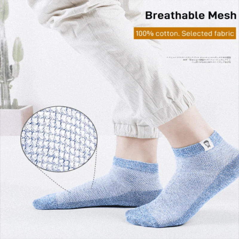 MEN'S BREATHABLE ANTI-BACTERIAL DEODORANT SOCKS(3 Pairs )