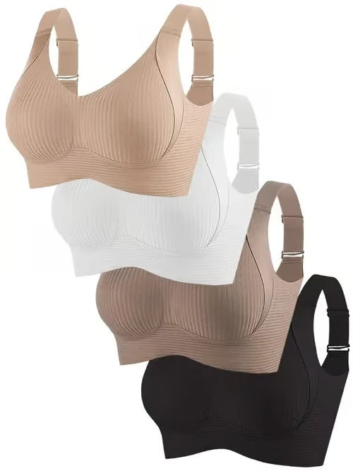 Women's Full Coverage Seamless Wide-Strap Bra👍Ultra-shaping bra—say goodbye to sagging.