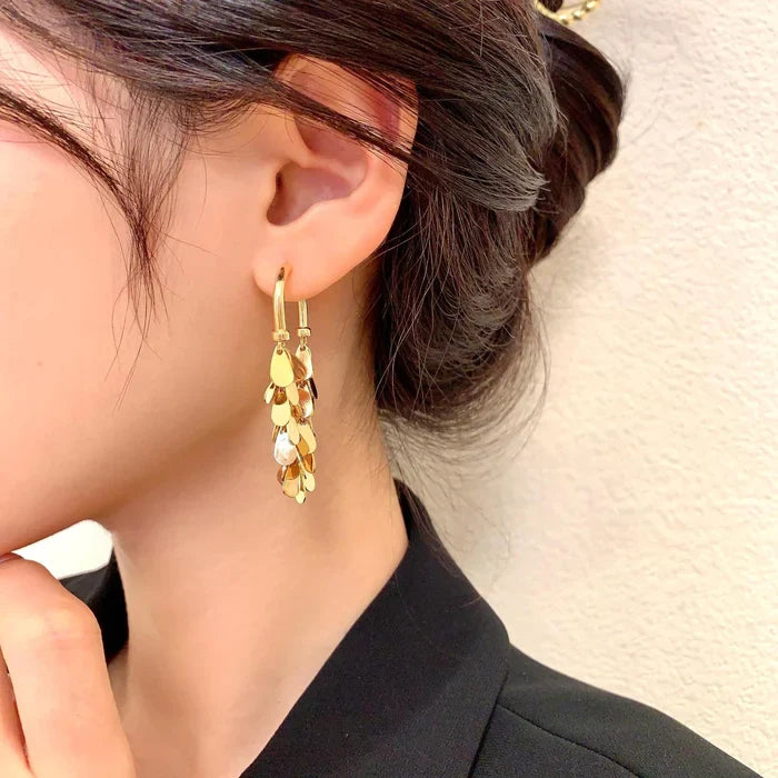 Sequin Tassel Earrings