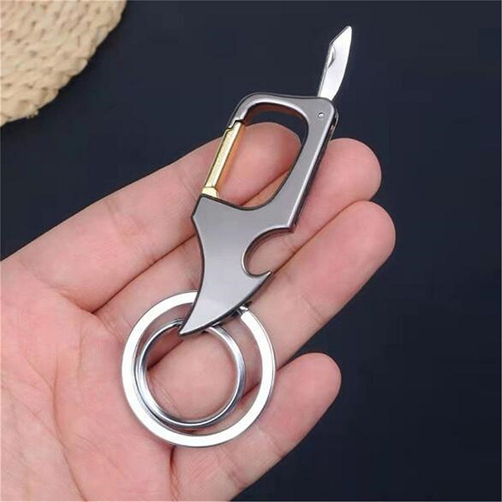 Multi-Function Keychain With Mini Knife