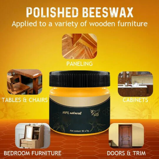 Wood Seasoning Beeswax - Polish for Furniture