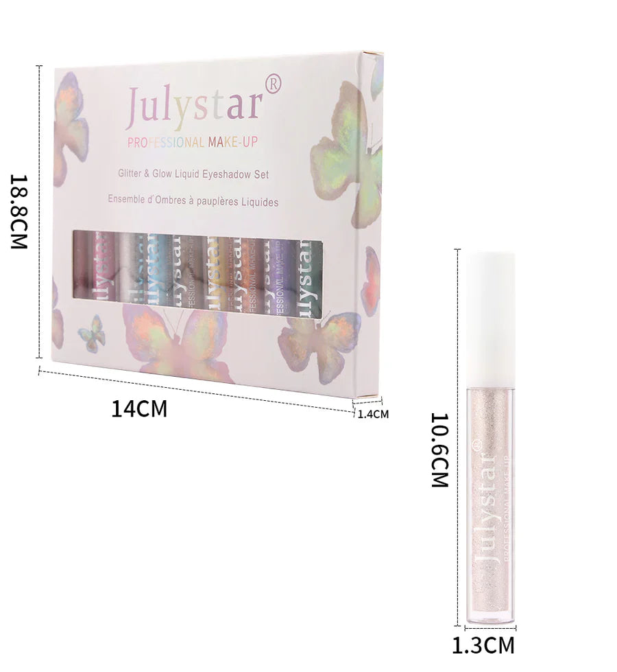 10 Colors Liquid Glitter Eyeshadow Set