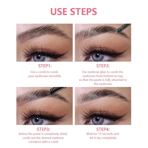 Natural 3D Sculpting Brow Gel — Dual-Ended with Brow Comb