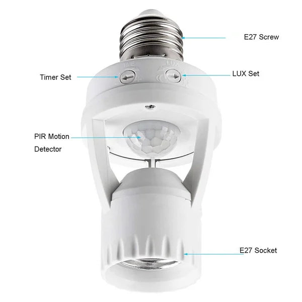 Motion Sensor Light Socket