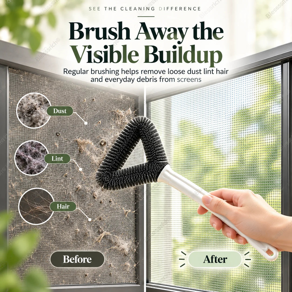 Triangle Screen Cleaning Brush