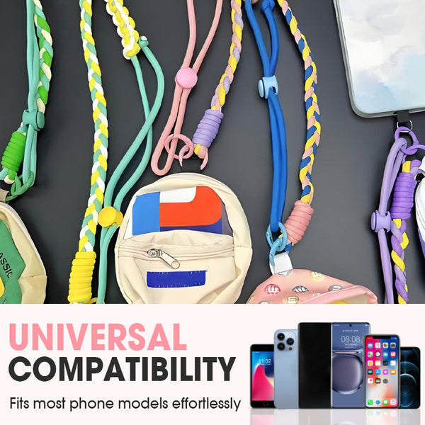Adjustable crossbody phone lanyard with a bonus coin purse