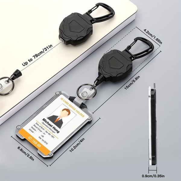 Retractable Heavy Duty Badge Reel