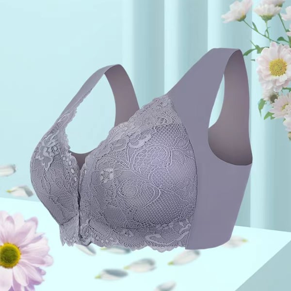 🔥Women's Basic Solid Lace Wireless Push Up Bra