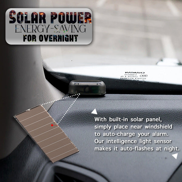 Car Solar Power Anti-Theft LED Flashing Security Light