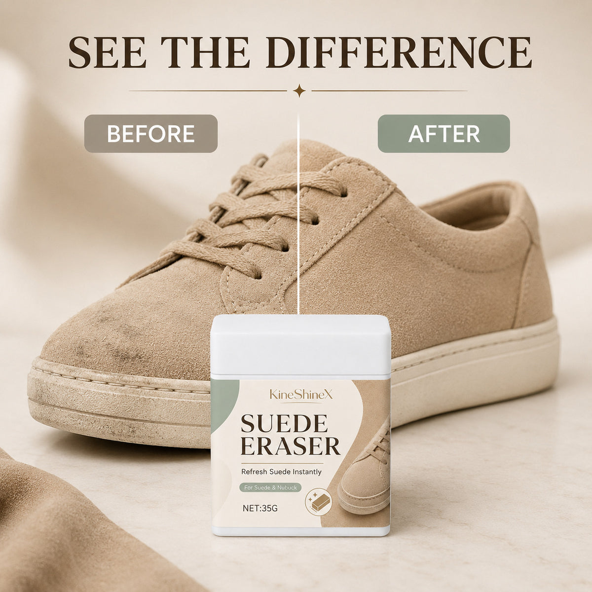 Suede Eraser Cleaner for Nubuck Shoes and Boots