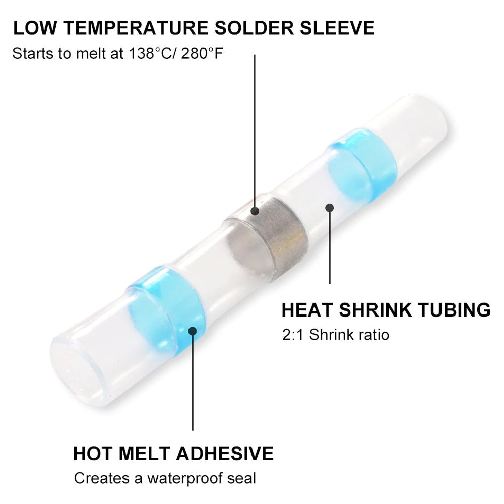 Waterproof Heat Shrink Tube Wire Connector Kit