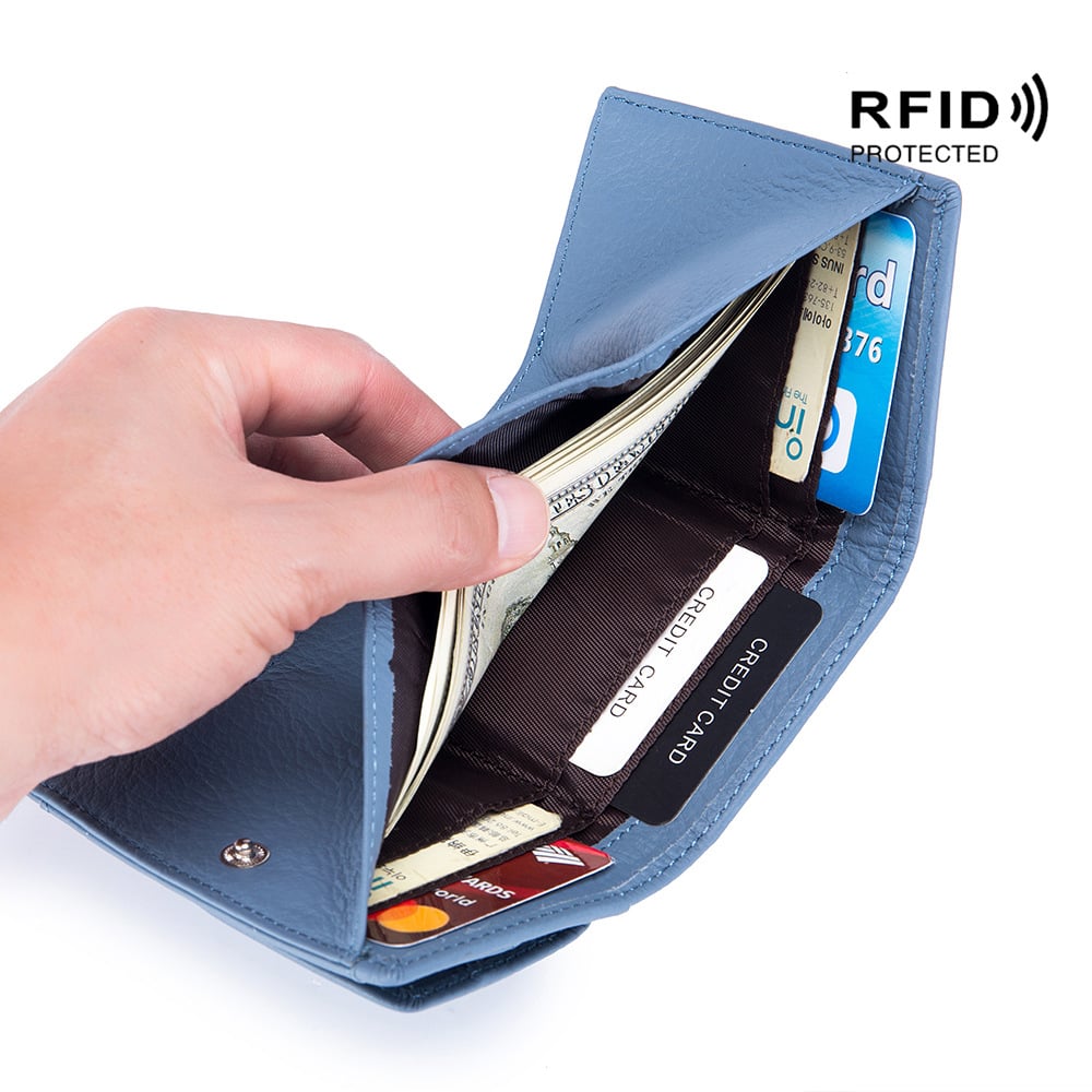 New Unisex Anti-Credit Card Fraud Folding Mini Wallet