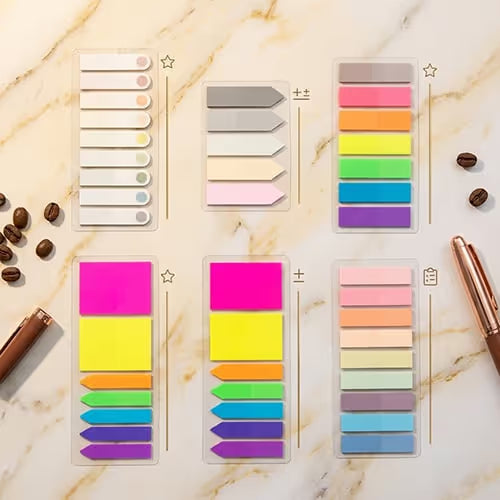 Clear & Convenient Transparent Index Tabs-1000Sheets