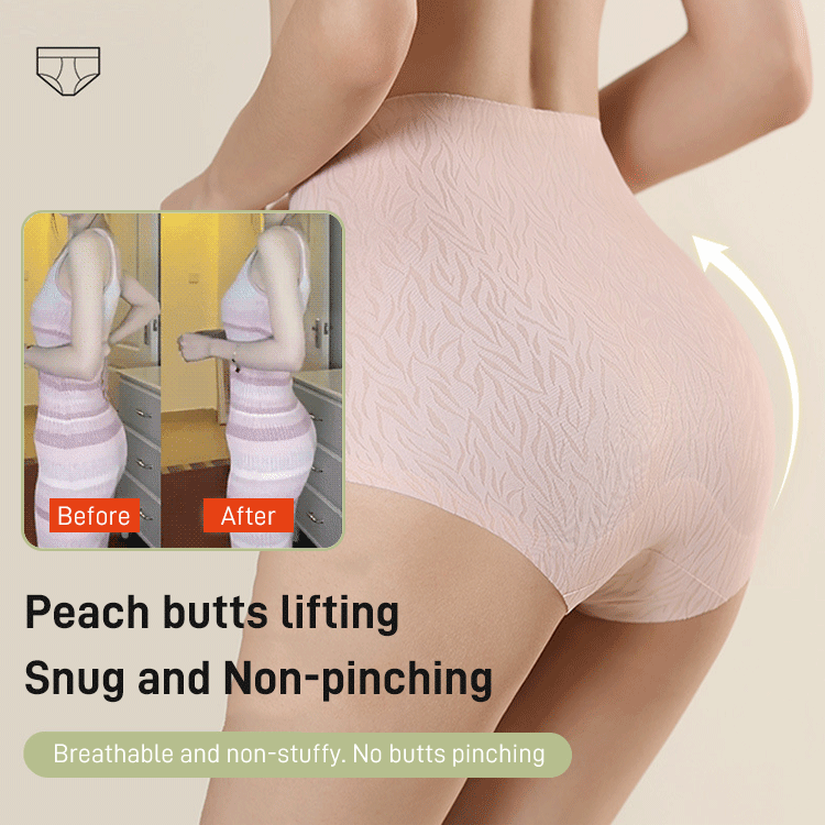 Fresh Seamless High Waist Hip Lifting Tummy Control Panties