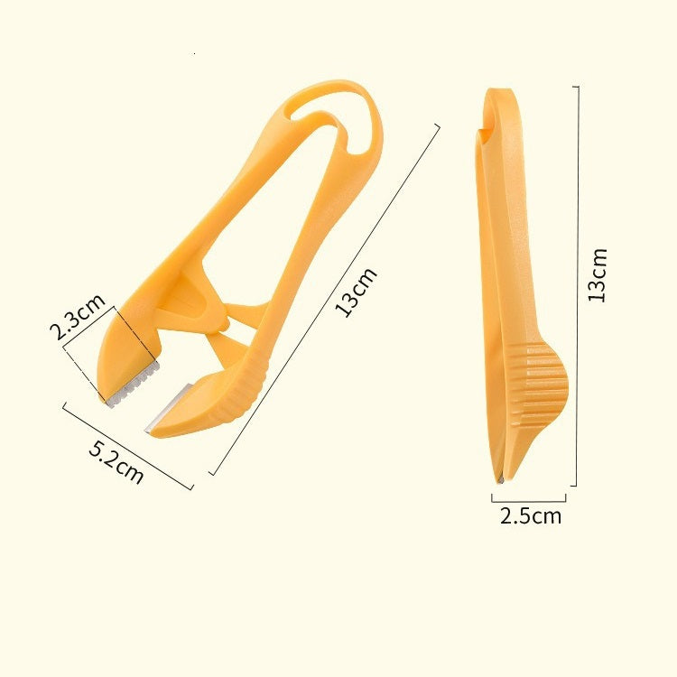 Manual Garlic Peeler with Serrated Jaws
