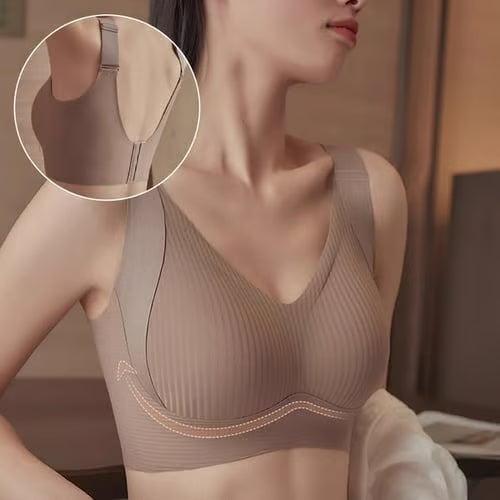 Women's Full Coverage Seamless Wide-Strap Bra👍Ultra-shaping bra—say goodbye to sagging.