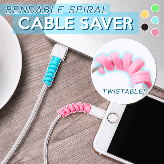 Bendable Spiral Cable Saver (10 PCS)