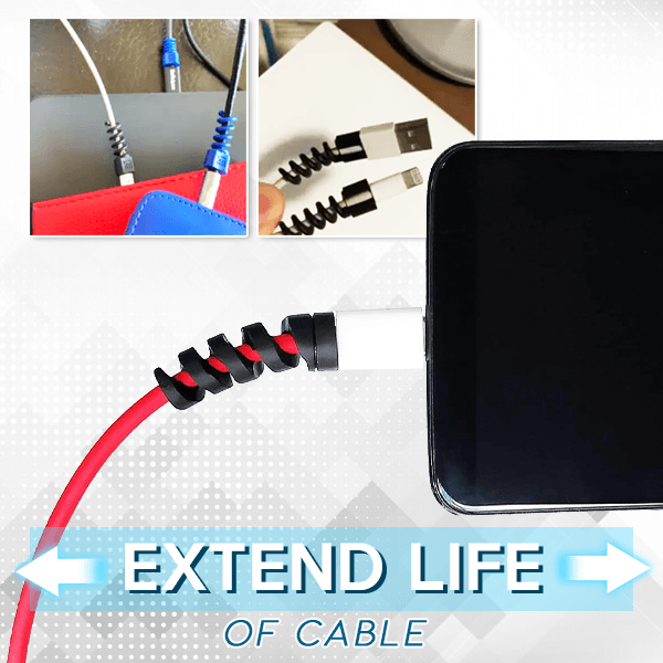 Bendable Spiral Cable Saver (10 PCS)